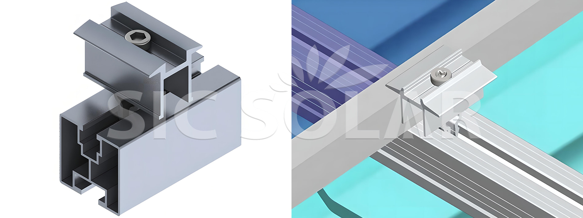 aluminum solar panel mid clamps