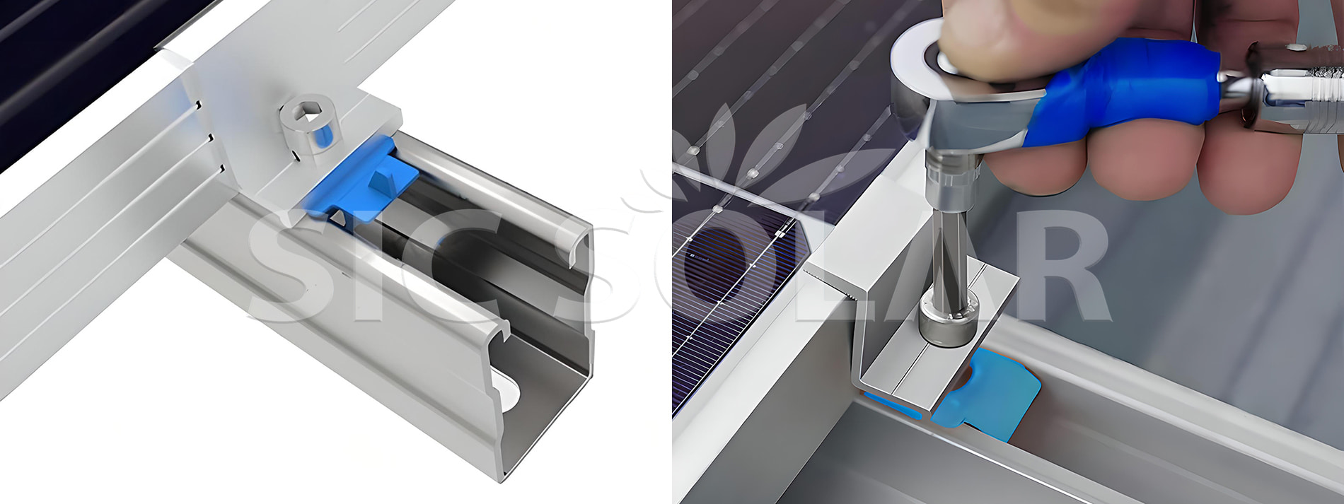 solar mounting end clamp