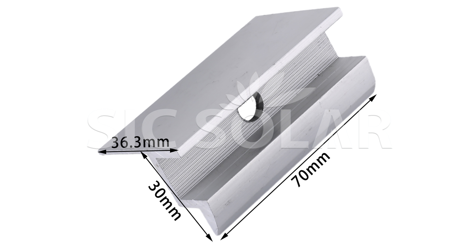 solar pv mounting end clamp
