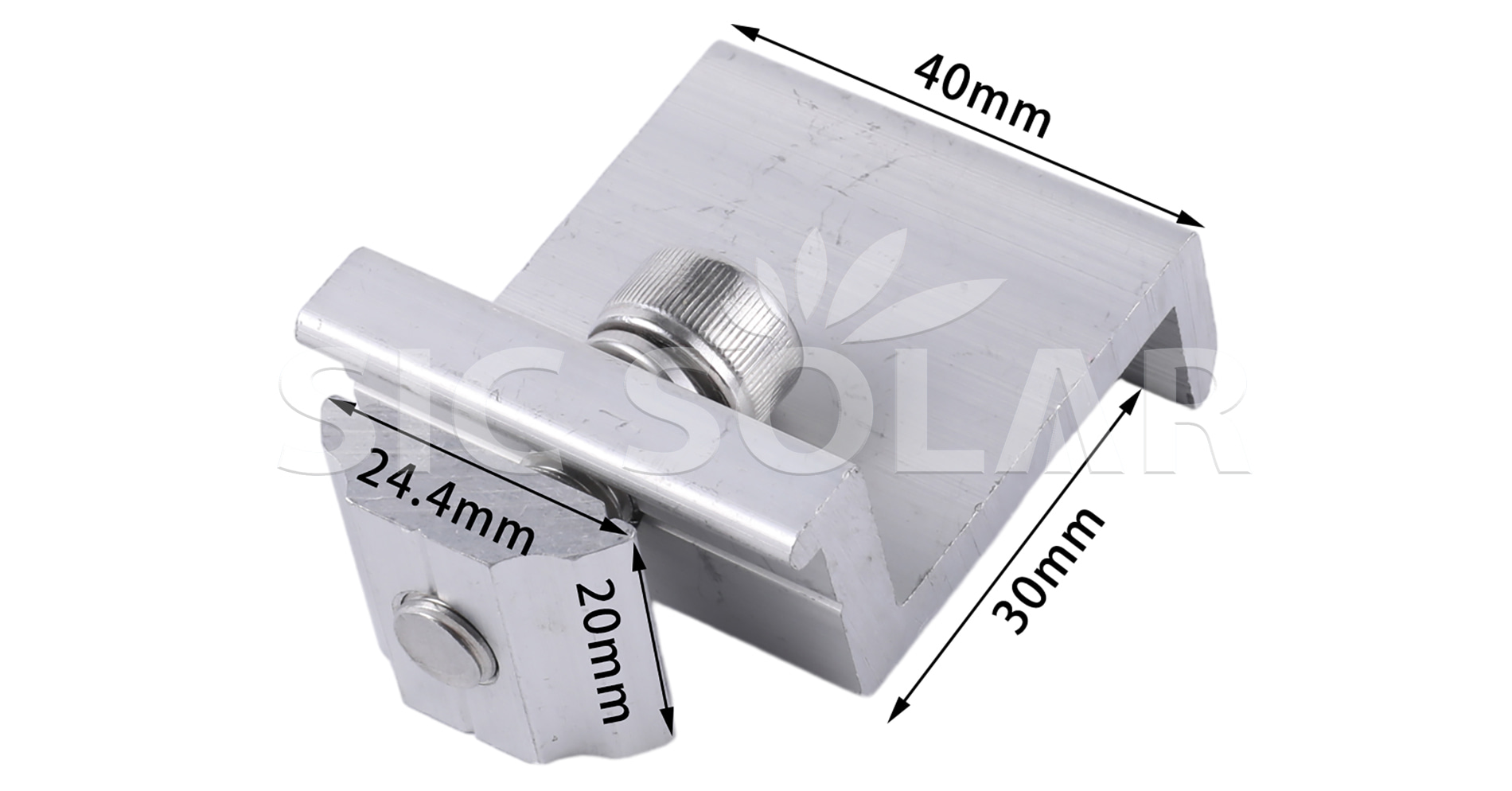 solar rail mount end clamps